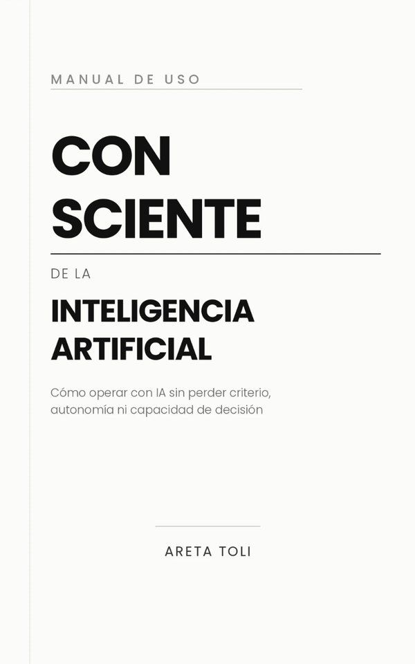 Cover of Manual de uso consciente de la inteligencia artificial, Spanish edition